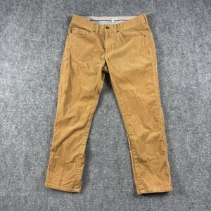 Peter Millar Corduroy Pants Mens 31x25 Beige 5‎ Pocket Casual Straight Leg